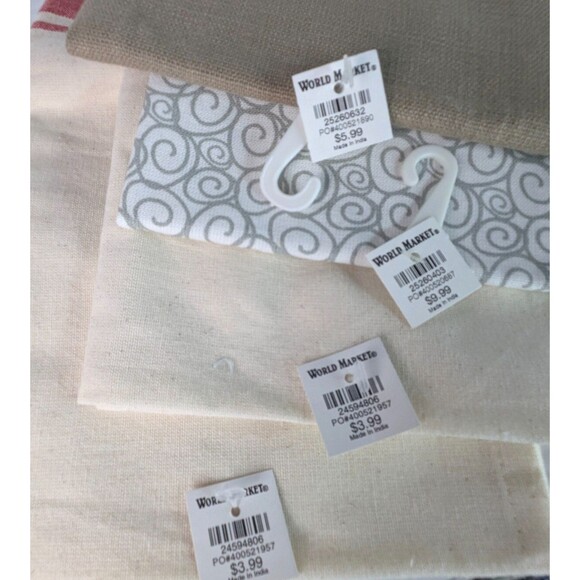 4 World Market Kitchen Towels Mother and Baby Sheep Cotton Farmhouse Decor - Picture 6 of 6